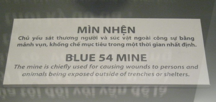 Blaue 54-Mine - Text