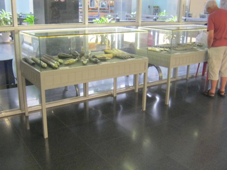 Kriegsmuseum in Saigon / HCMC: Vitrinen mit Granaten und Patronen