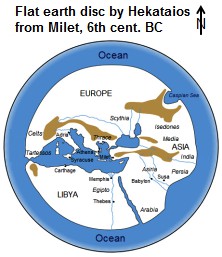 Erdscheibe 6. Jh. v.Chr. von Hekataios von Milet