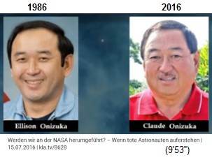Ellison Onizuka 1986 wird
                            Claude Onizuka 2016