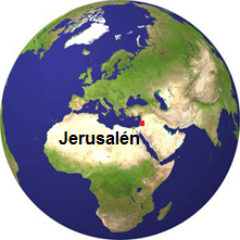 Mapa con Jerusal�n
