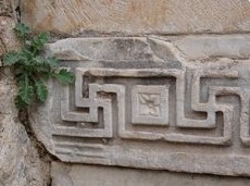 Ephesus, Hakenkreuze (Swastikas) in Tempelornamenten