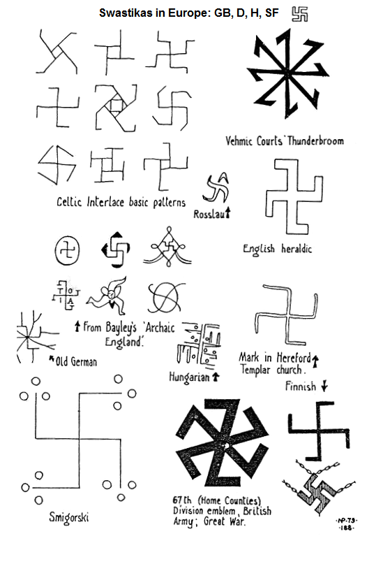 Hakenkreuze (Swastikas) als Glückssymbol im keltischen Raum