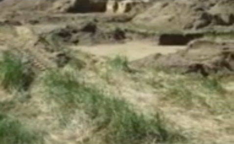 Prepared corpse pit / prepared mass
                            grave for murdered German prisoners of war
                            in summer 1945 (24min. 43sec.)