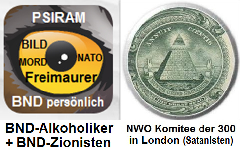 Das Psiram-Auge
                              entspricht dem Pyramidenauge der
                              Freimaurer auf dem 1-Dollarschein, das
                              Symbol der Freimaurer-Illuminaten f�r die
                              Geheimdienste des Komitees der 300 von
                              Rothschild, Soros und Rockefeller