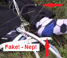 MH17: Der Flugzeugabsturz in der Ost-Ukraine
                    ist gef�lscht: Da liegen Gummipuppen mit Ventil
                    herum, und die Socken passen nicht.
