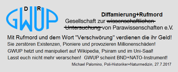 Das Logo von
                GWUP korrigiert: GDRP