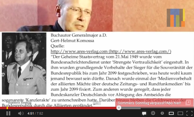 Sommers Sonntag 20:
                        Stellungnahme von Herrn Komossa, er "rudert
                        zur�ck"