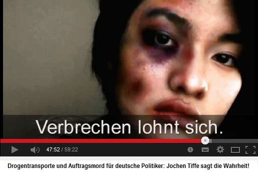 Frau mit einem glauen Auge - die
                          muslimischen und die linken Schl�ger werden
                          von der K�lner Justiz nie bestraft