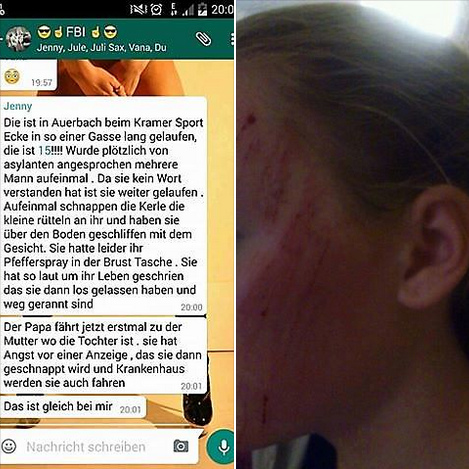 Auerbach
                      (Vogtland/Sachsen): Kriminelle Asylanten schleifen
                      15-J�hrige mit dem Kopf �bers Pflaster -
                      17.11.2015