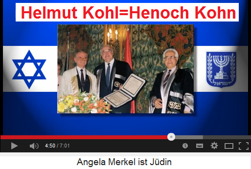 Helmut Kohl hiess eigentlich
                  Henoch Kohn, er war ein Jude in der
                  zionistisch-extremistischen Bnei-Brith-Loge, mit einem
                  Bnei-Brith-Orden
