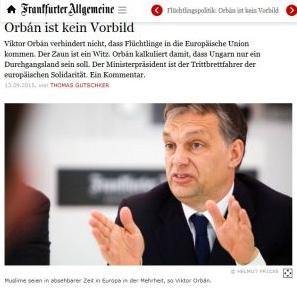 L�gen-FAZ sagt: Orban soll kein Vorbild sein