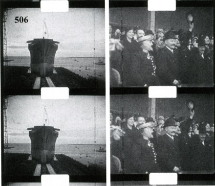 Saint-Nazaire, Stapellauf des Schiffes
                        "Normandie" 1932, Filmausschnitt aus
                        "Path�"