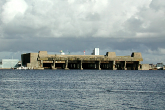 Lorient: U-Boot-Bunker Keroman 3 (2007) ist leer
                  und ein Museum