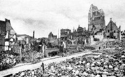 Arras,
                      Rathaus in Ruinen 1917