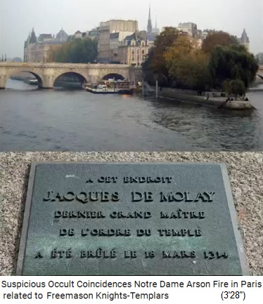Die Gedenktafel
                    für den kriminell-pädophilen Grossmeister Jacques de
                    Molay