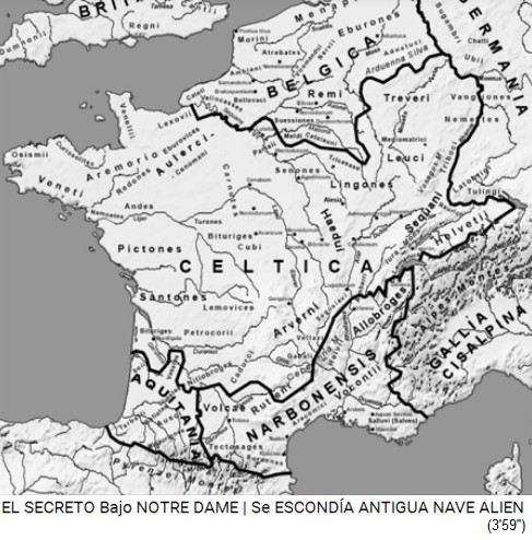 Karte mit den Kelten in
                          Frankreich um 250 v.0
