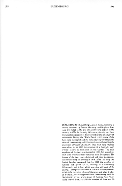 Encyclopaedia Judaica: Jews in Luxembourg
                          01, vol. 11, col. 590
