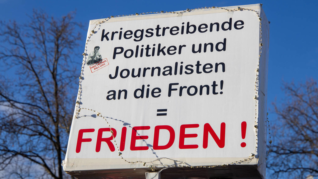 Widerstand gegen
                            Krieg 10.2.2023: Kriegstreibende Politiker
                            und Journalisten an die Front = Friede