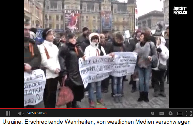 Prorussische Demonstration in Nazi-Kiew,
                      5.4.2014 ca.