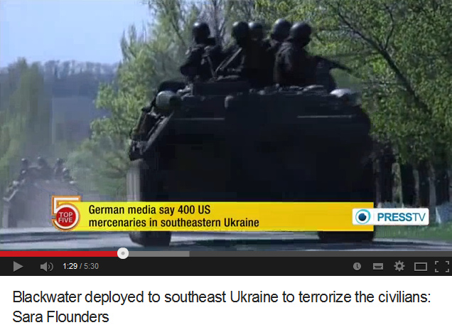 "US"-M�rder-S�ldner von Blackwater
                      in der Ostukraine