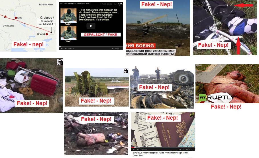 Die F�lschungen bei der F�lschung
                                  der Absturzstelle von Flug MH17 vom
                                  17.7.2014