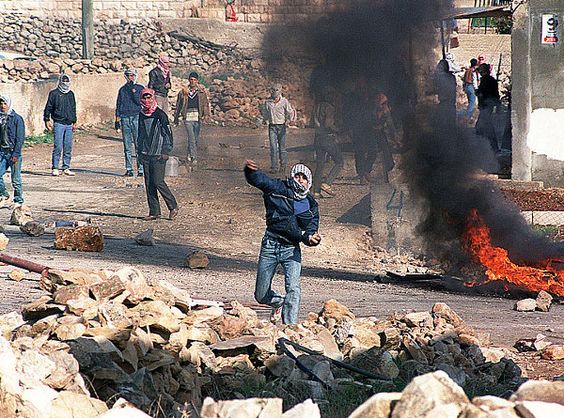 Intifada in Jerusalem,
                      Palstinenser gegen Zionisten