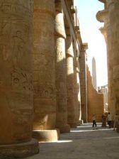 Amun-Tempel in Karnak: Beschriebene
                            Säulen
