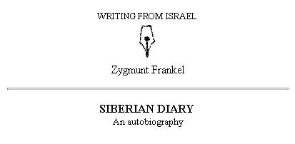 Zygmunt Frankel: Siberian
                          Diary, Webseitentitel