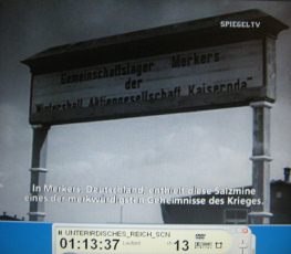 Salzbergwerk Kaiseroda 03: Film,
                          Eingangstor zum Lagerbereich Merkers