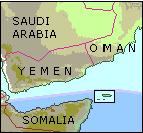 Karte mit der Insel Socotra am
                            "Horn von Afrika" beim heutigen
                            Somalia