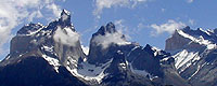 Berge in Patagonien: Cuernos del
                                Paine Hörner von Paine