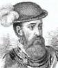 Francisco Pizarro Portrait, spanischer
                  Kolonialist in der Karibik