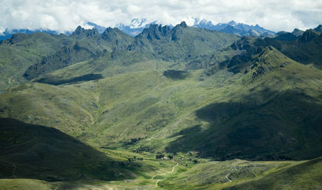 Landschaft in den hohen
                          Anden von Peru