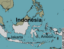 Position der Insel
              Ambon / Amboina, Indonesien ; Karte / mapa / map / carte /
              terkep, térkép / kart