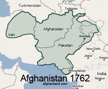 Karte des
                            Afghanischen Reichs von 1762