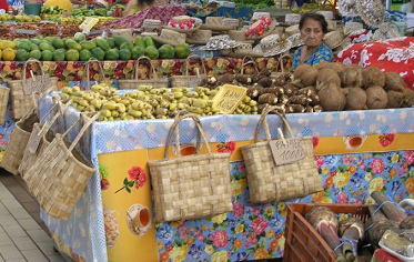 Tahiti, Markt in Papeete
                                    (marché municipal)
