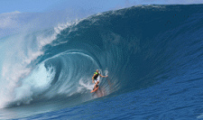 Hawaii,
                                      Grosswellen-Surfing