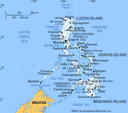 Karte der
                  "Philippinen"