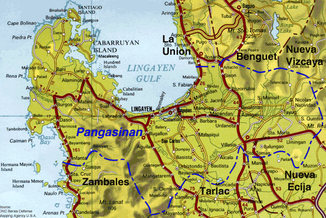 Pangasinan mit
              dem Fluss Agno