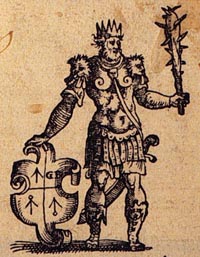 Francisco Lopez de
              Gomara 1552: Spanischer Schlägertyp