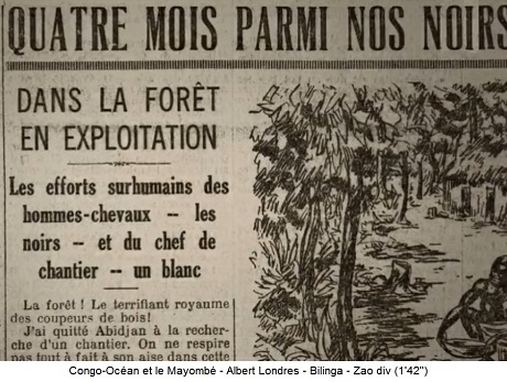 Andr�
                                  Gide im "Le Parisien"
                                  beschreibt Pferde-Menschen im Urwald,
                                  die �bemenschliches leisten