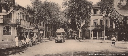Saigon im Jahre 1920ca.: Belgienstrasse