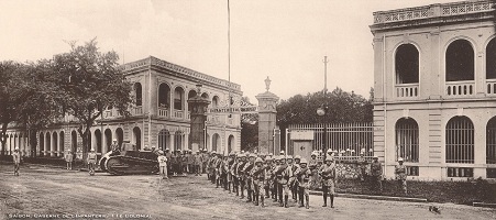 Saigon im Jahre 1920ca.: die
                      Kaserne der Kolonialarmee
