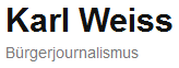 Karl Weiss B�rgerjournalismus, Logo
