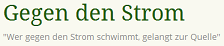 Gegen den Strom online, Logo