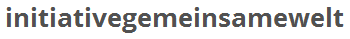 Initiative "Gemeinsame
                          Welt", Logo