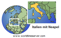 Karte von
              Italien mit Neapel