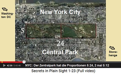New York City (NYC): Der Zentralpark (Central
                    Park) hat die Proportionen 5:24, 2 mal 5:12