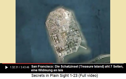 Die Schatzinsel (Treasure Island) ist ein
                    Siebeneck, das Isis gewidmet ist (Isis hat 7
                    Strahlen am Kopf)